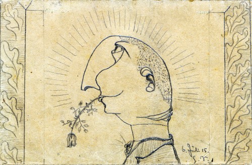 Gustav Sack. Zeichnung von 1915